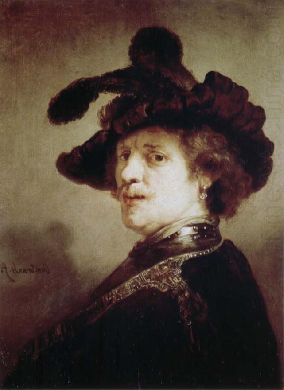 REMBRANDT Harmenszoon van Rijn Self-Portrait in Fancy Dress china oil painting image